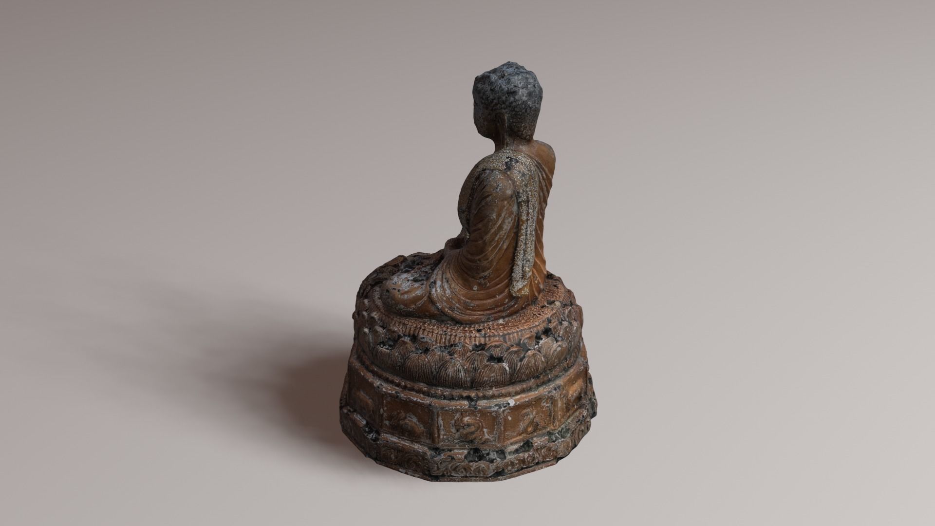 Buddha 21 ancient 3D print model_28