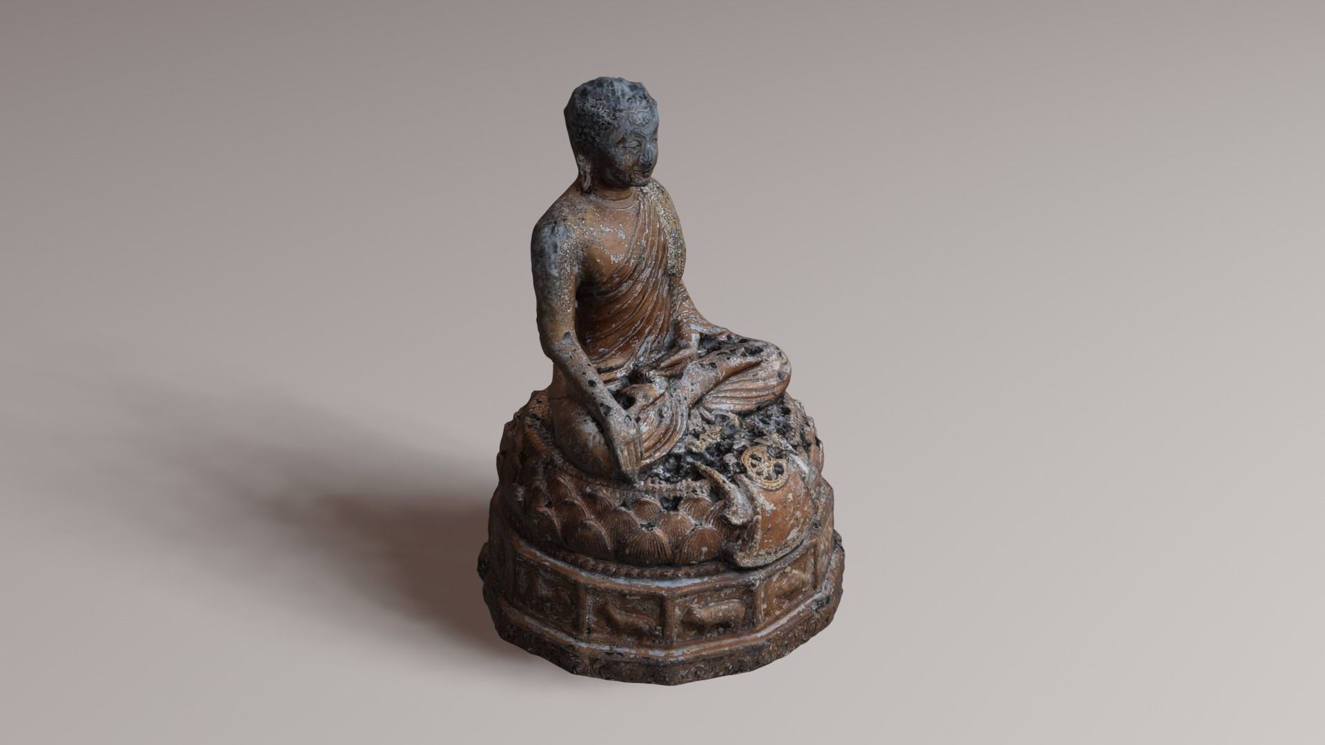 Buddha 21 ancient 3D print model_15