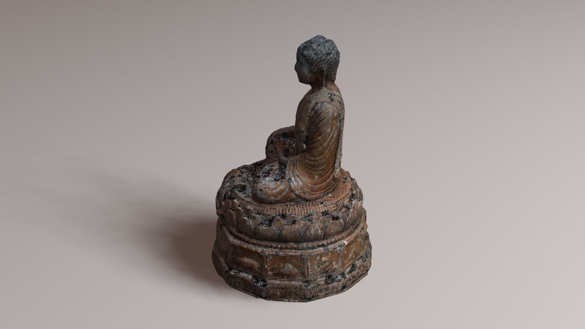 Buddha 21 ancient 3D print model_30