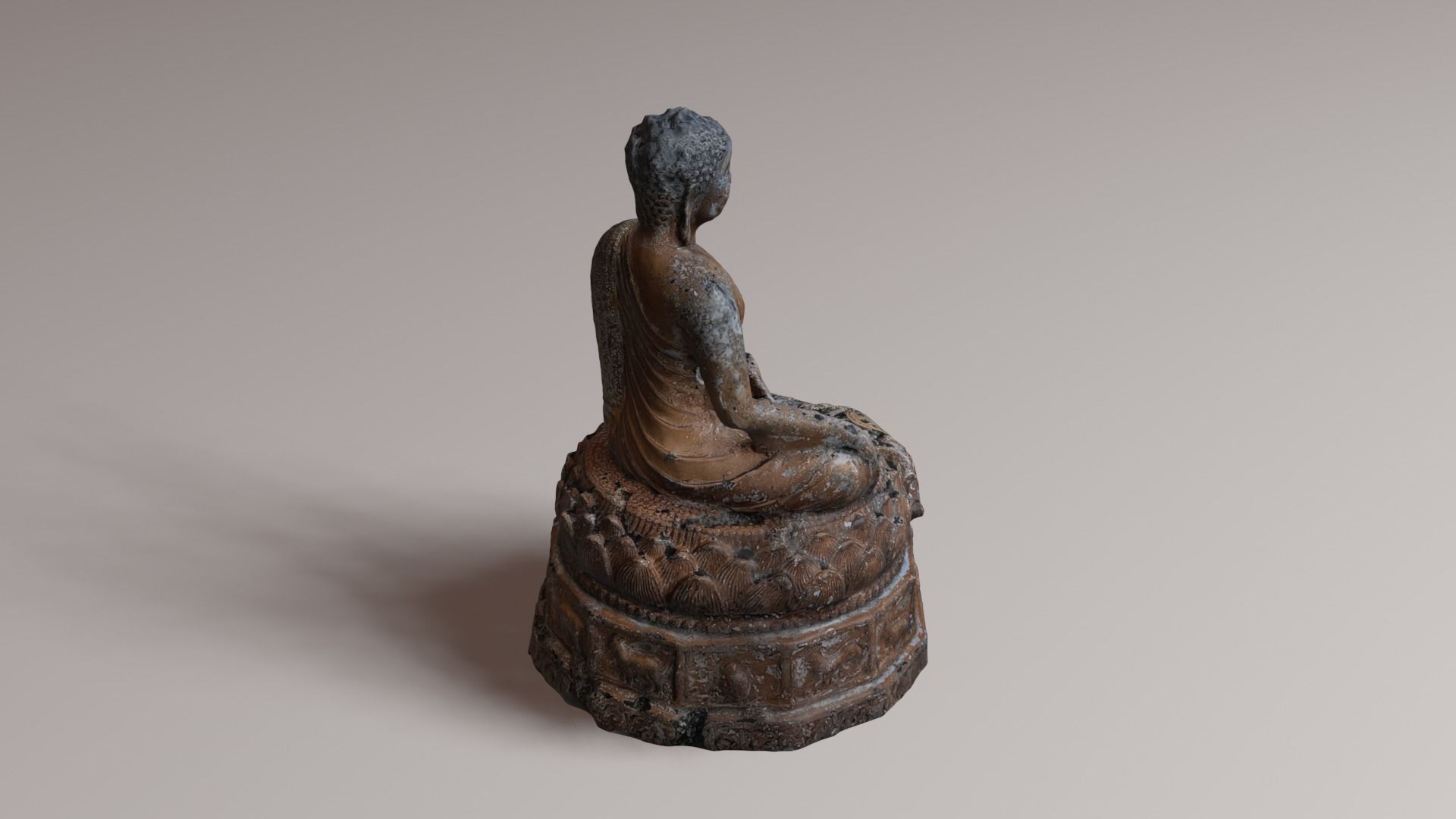 Buddha 21 ancient 3D print model_17