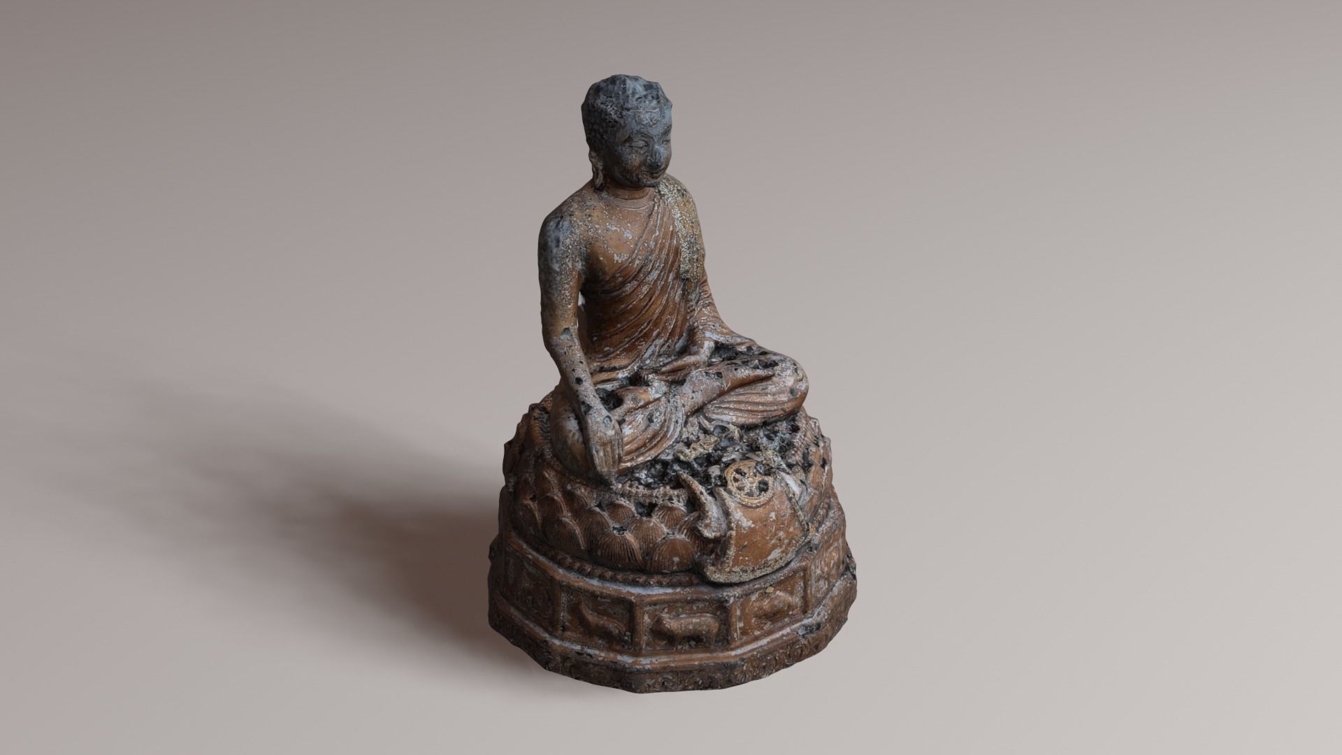 Buddha 21 ancient 3D print model_38
