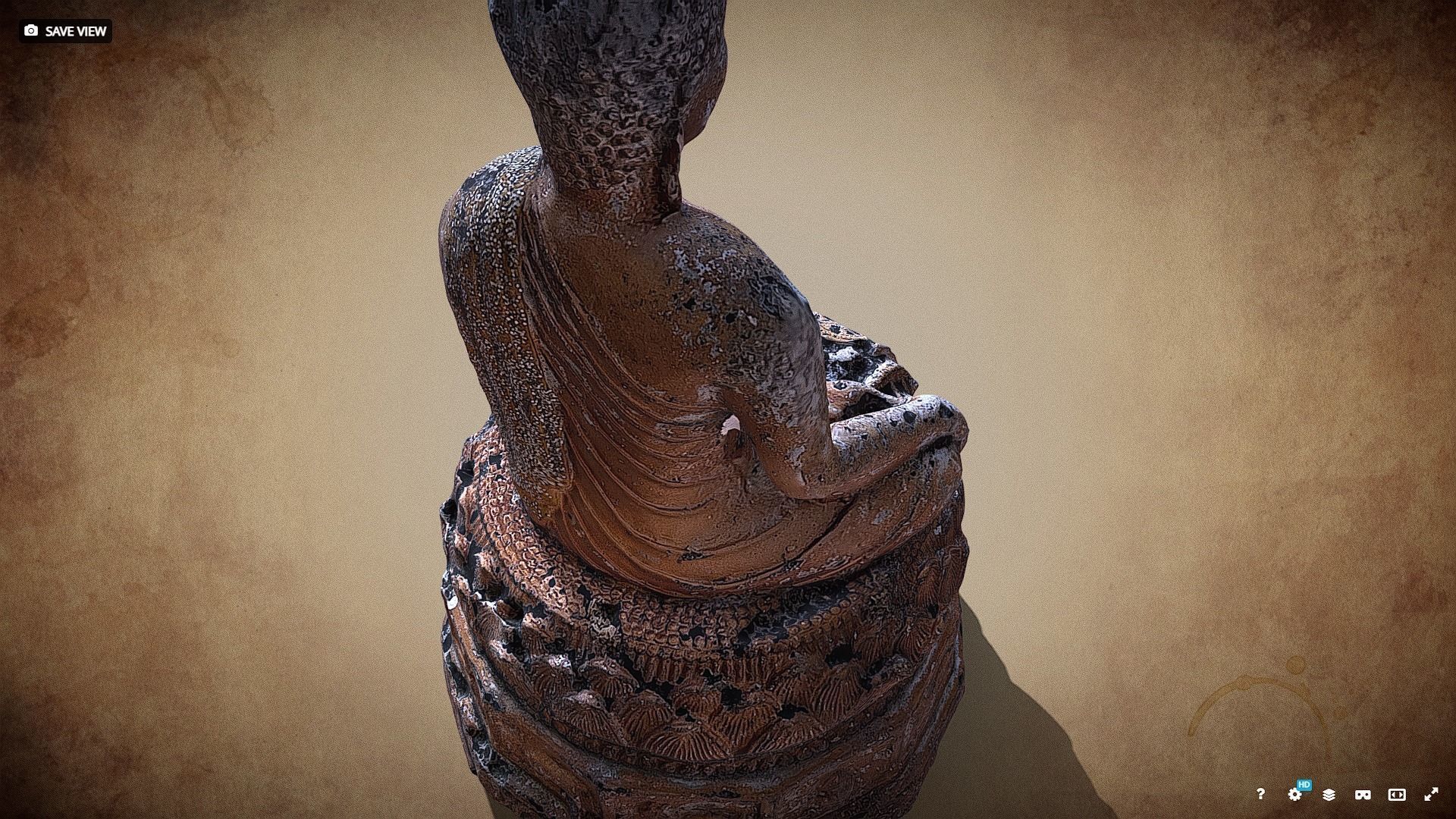 Buddha 21 ancient 3D print model_8
