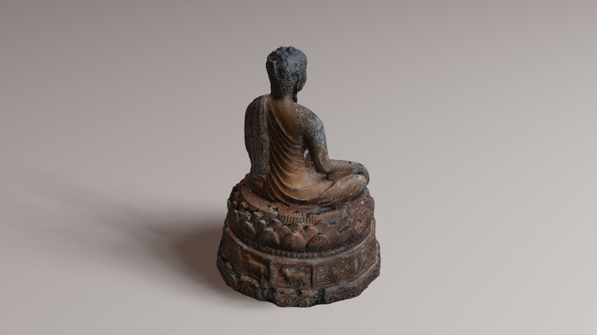 Buddha 21 ancient 3D print model_22