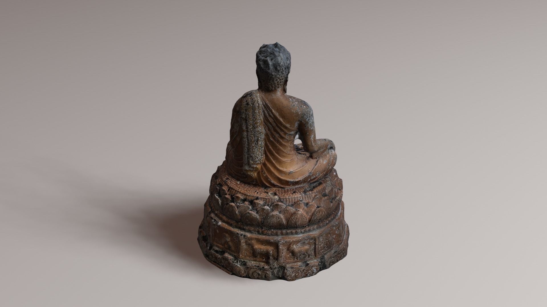 Buddha 21 ancient 3D print model_20