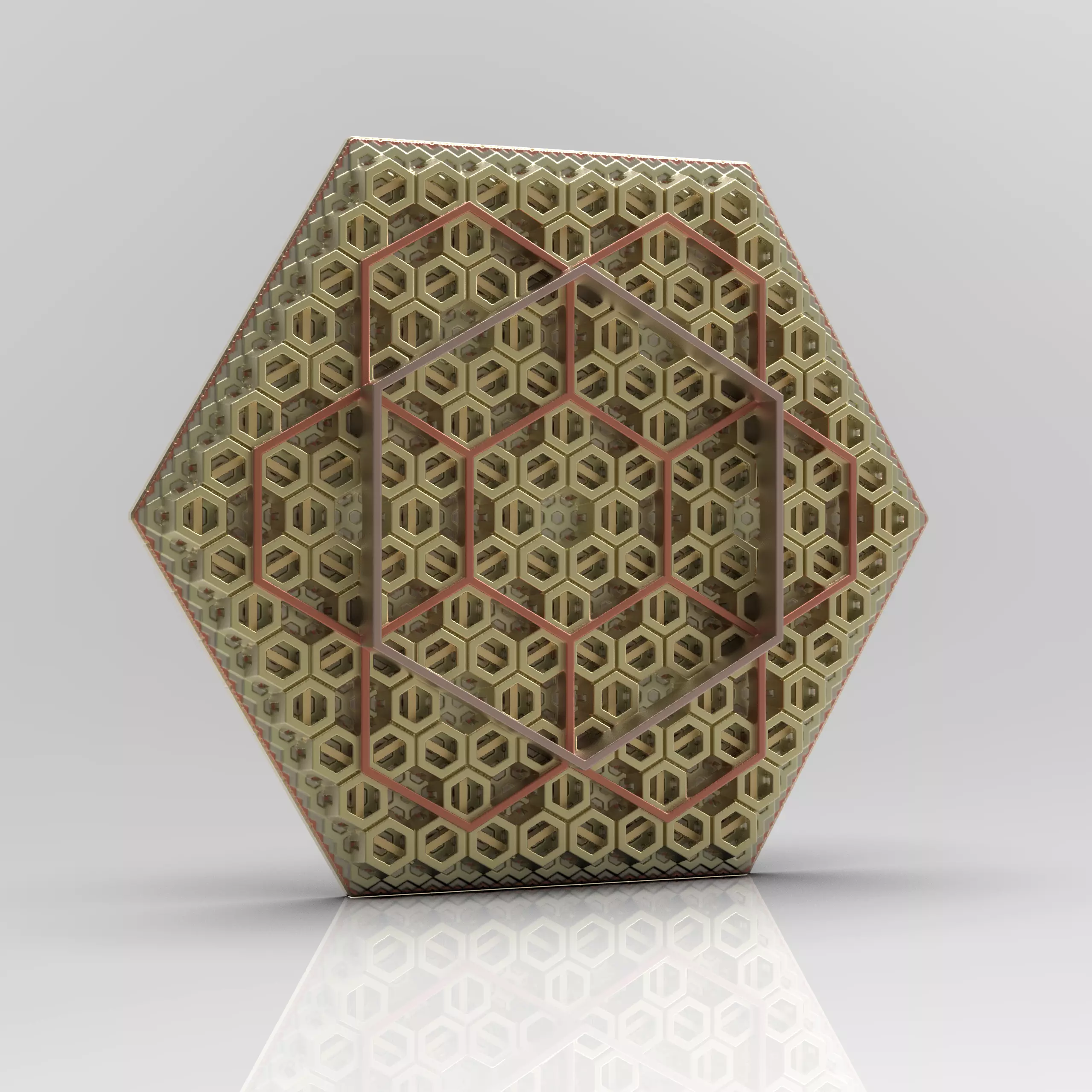 Fractal - Hexagon 3D model_0