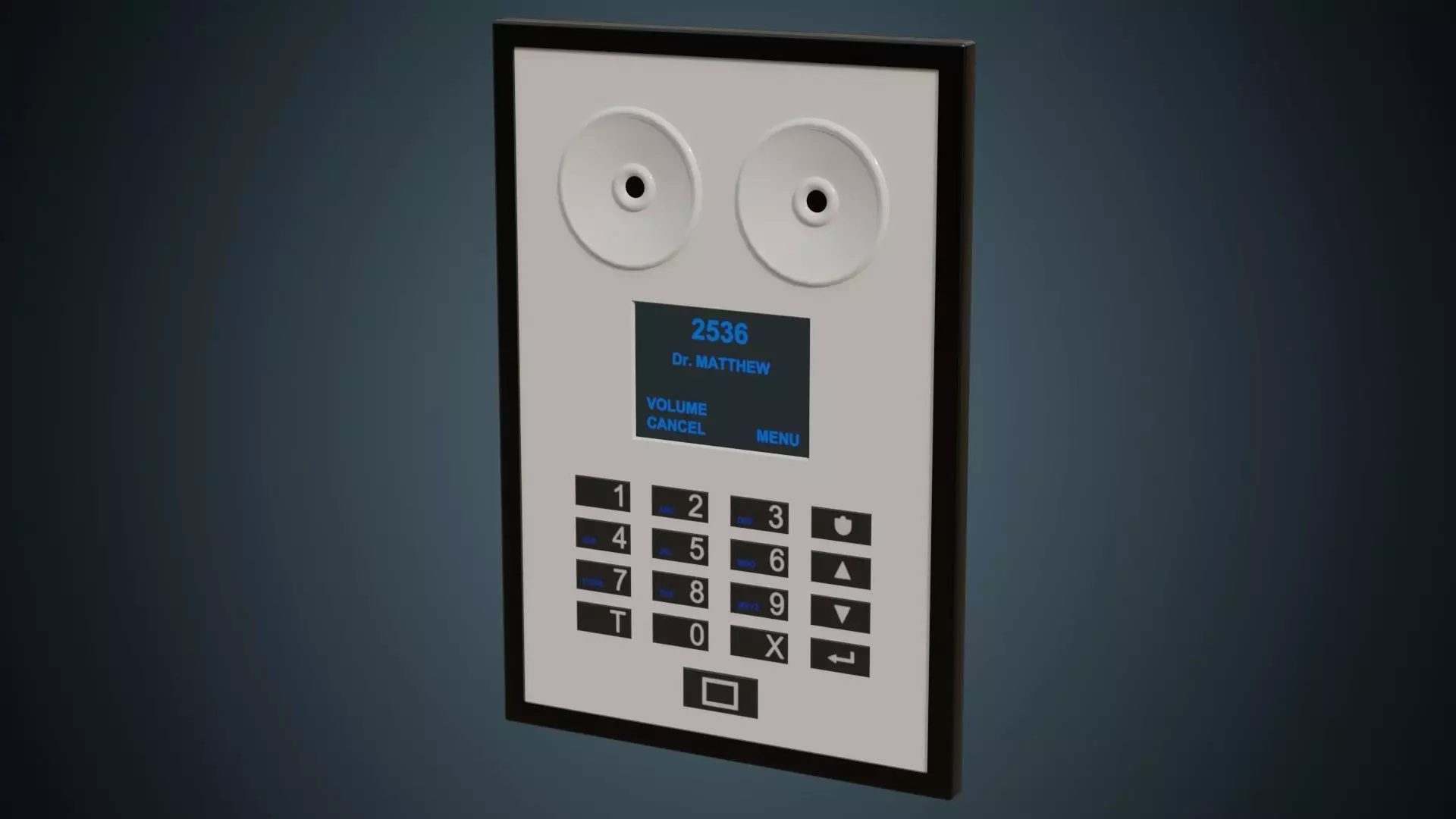 Intercom 1 Basic Low-poly 3D model_0