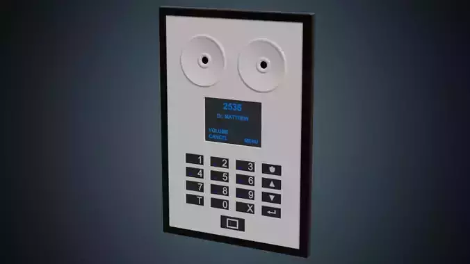 Intercom 1 Basic Low-poly 3D model