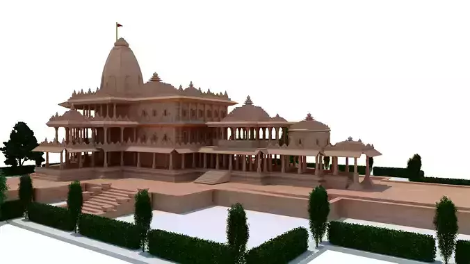 ram mandir  3D model