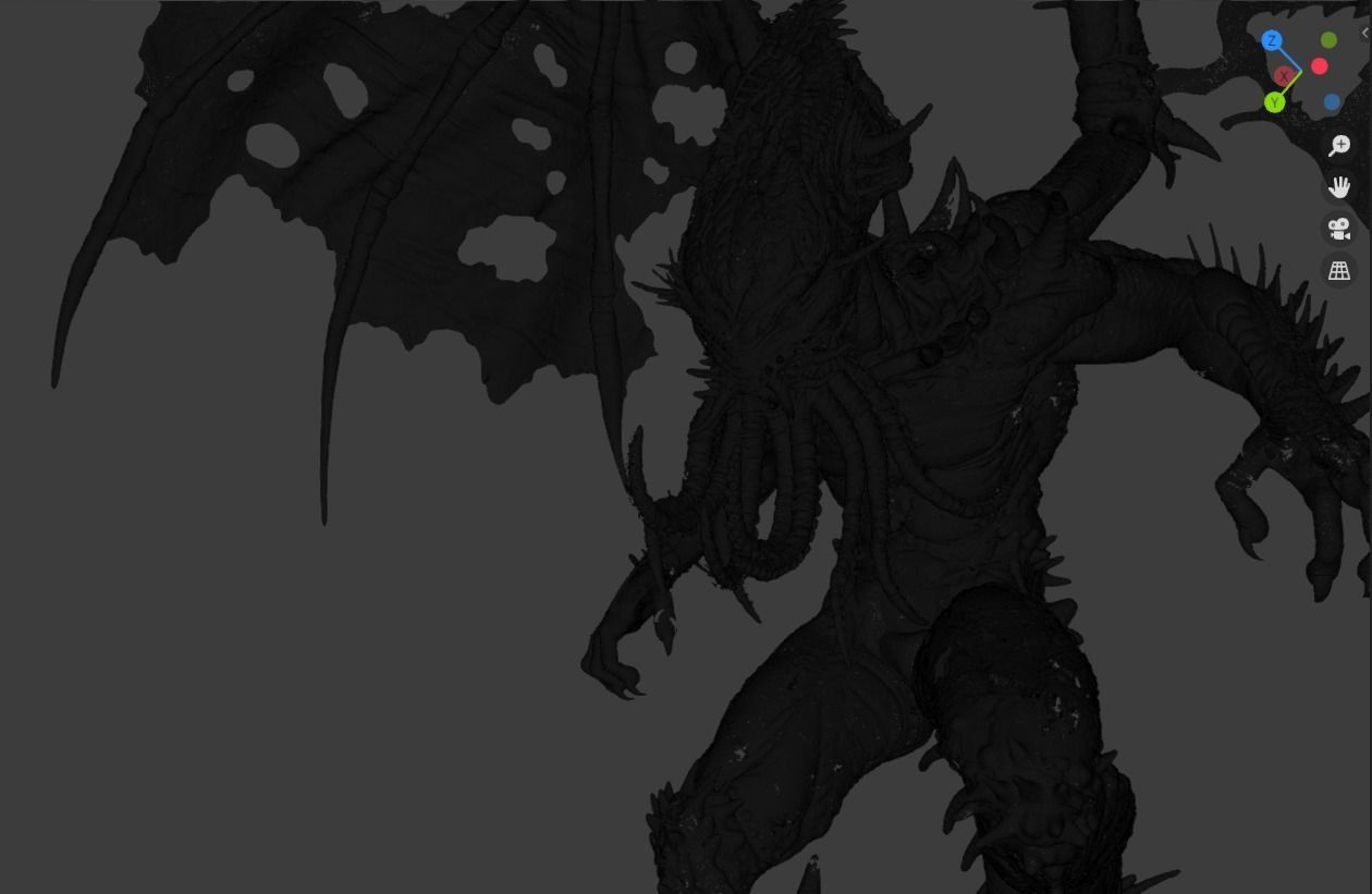 Cthulu 3D model_1