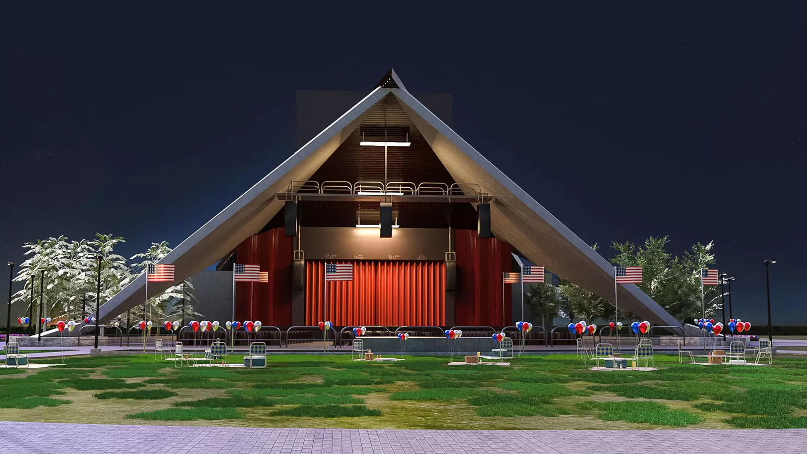 Independence in July 3D model_0