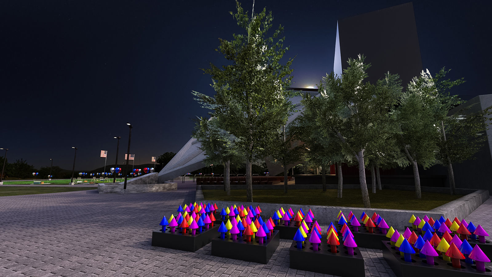 Independence in July 3D model_6