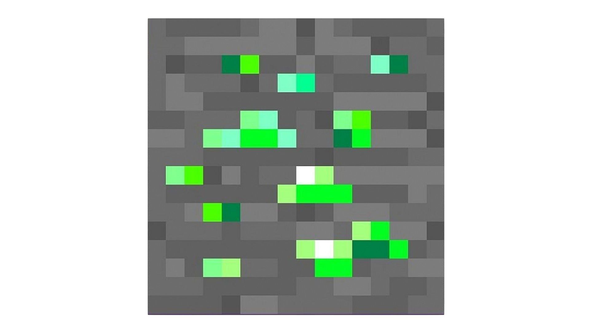 Minecraft Emerald 3D model_5