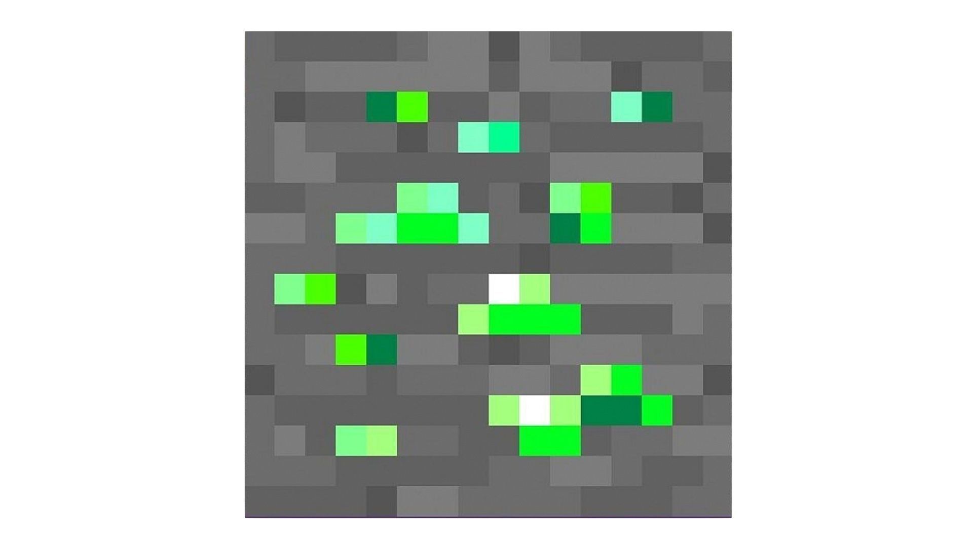 Minecraft Emerald 3D model_6