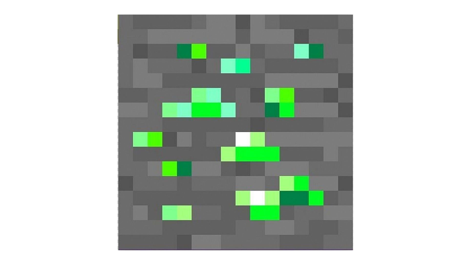 Minecraft Emerald 3D model_7