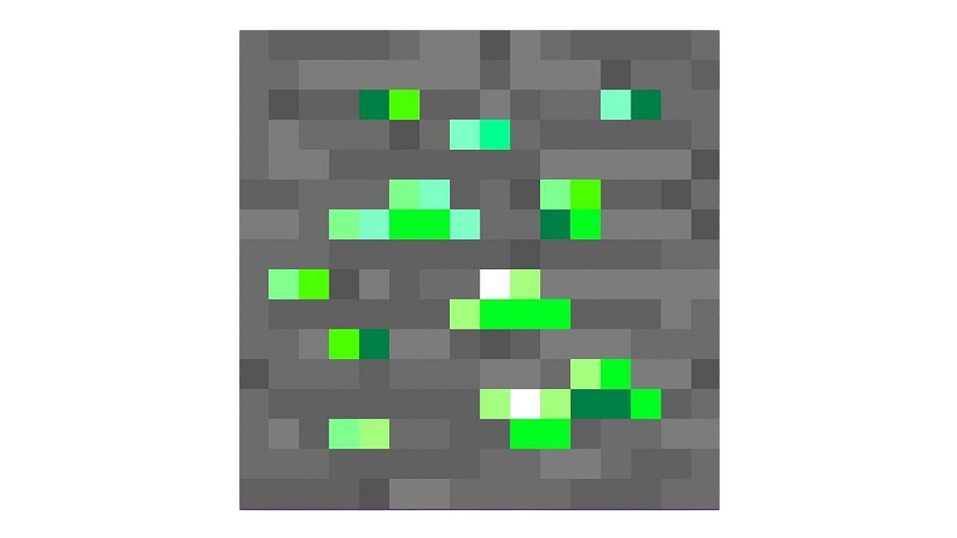 Minecraft Emerald 3D model_9