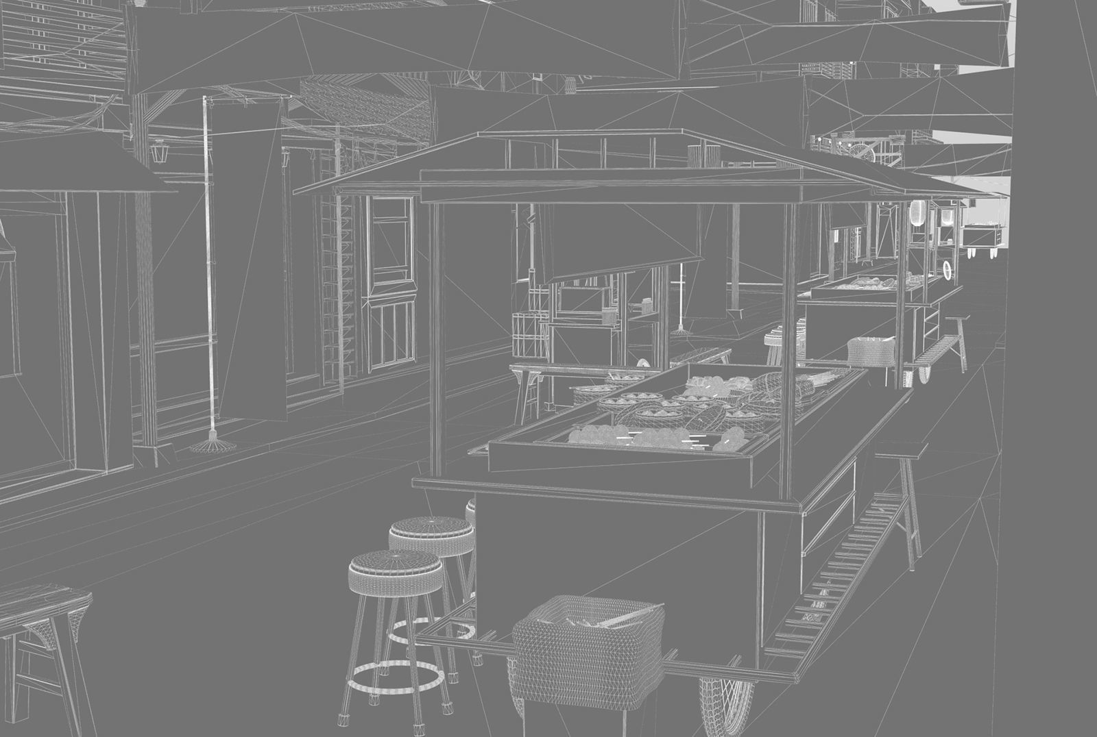 Itaewon Street 3D model_10