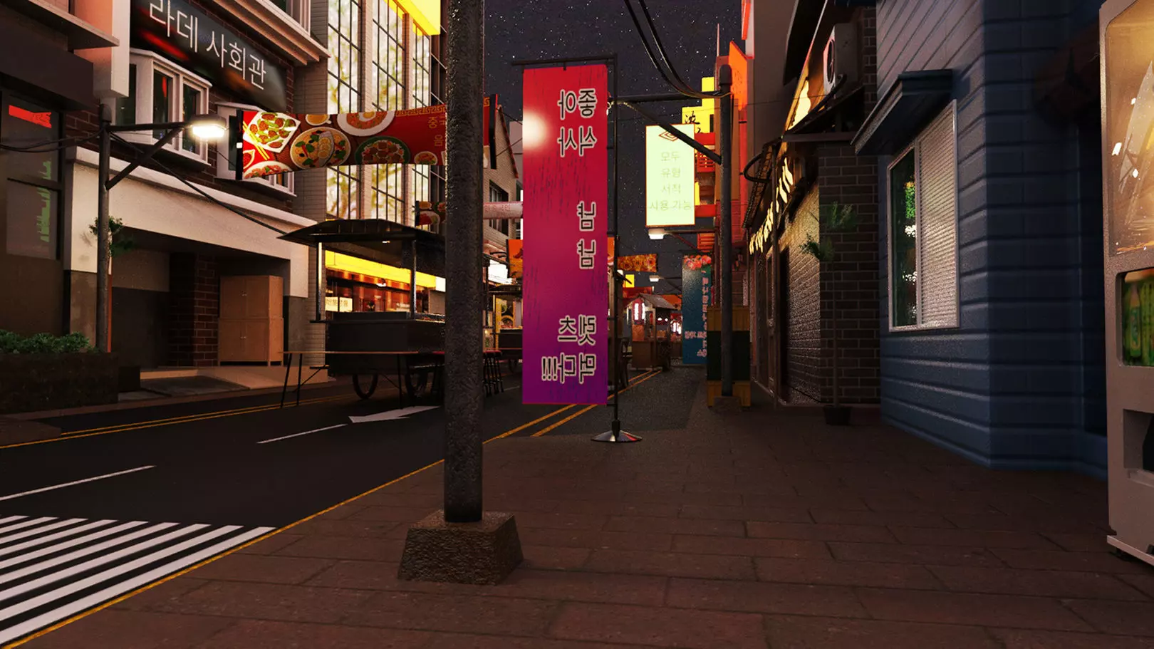 Itaewon Street 3D model_0