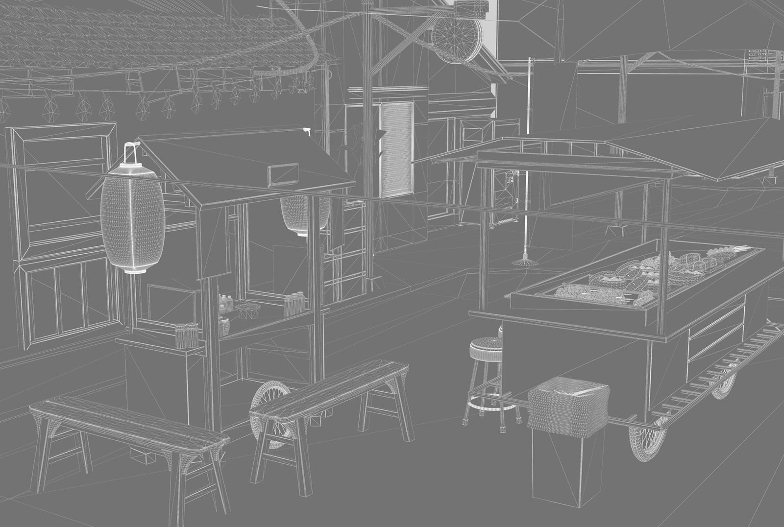 Itaewon Street 3D model_11