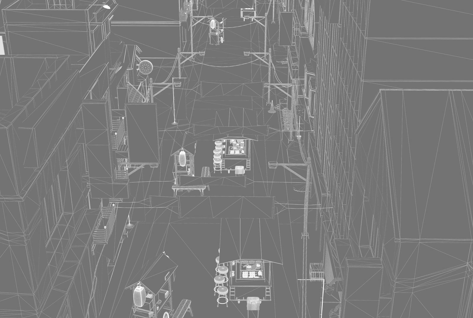 Itaewon Street 3D model_14