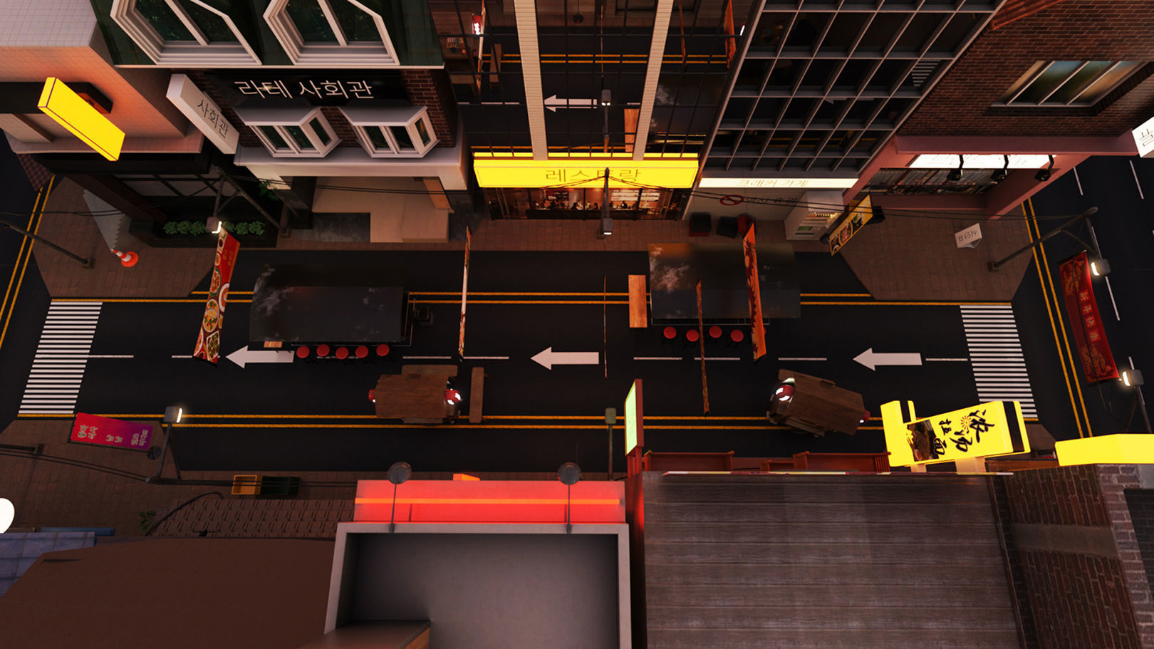 Itaewon Street 3D model_6