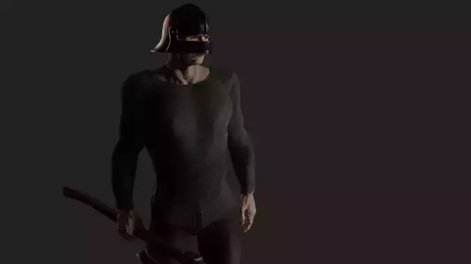 Realistic 3D Model of a Muscular Gladiator in Vintage Attire