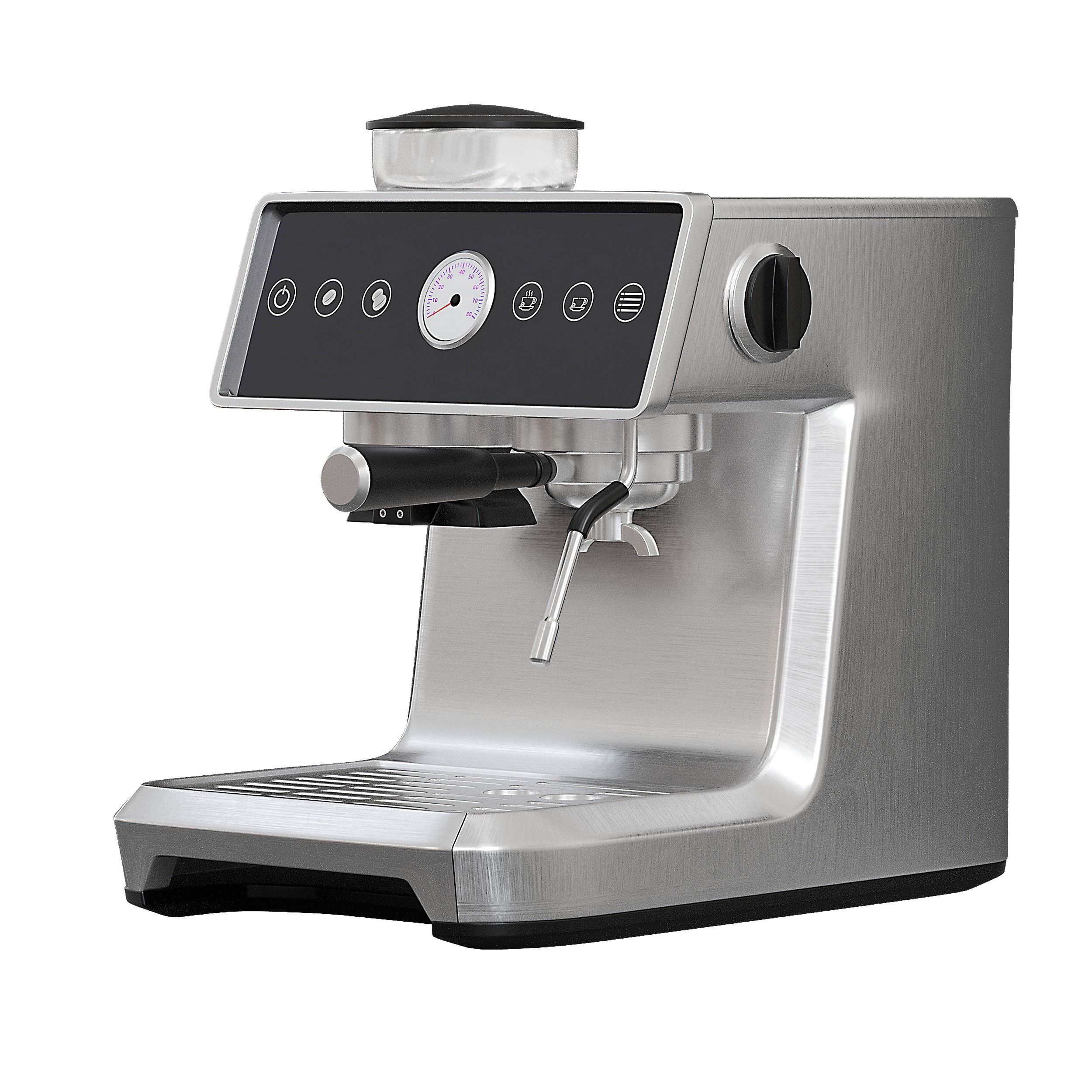 Cappuccino coffee maker 3D model_1