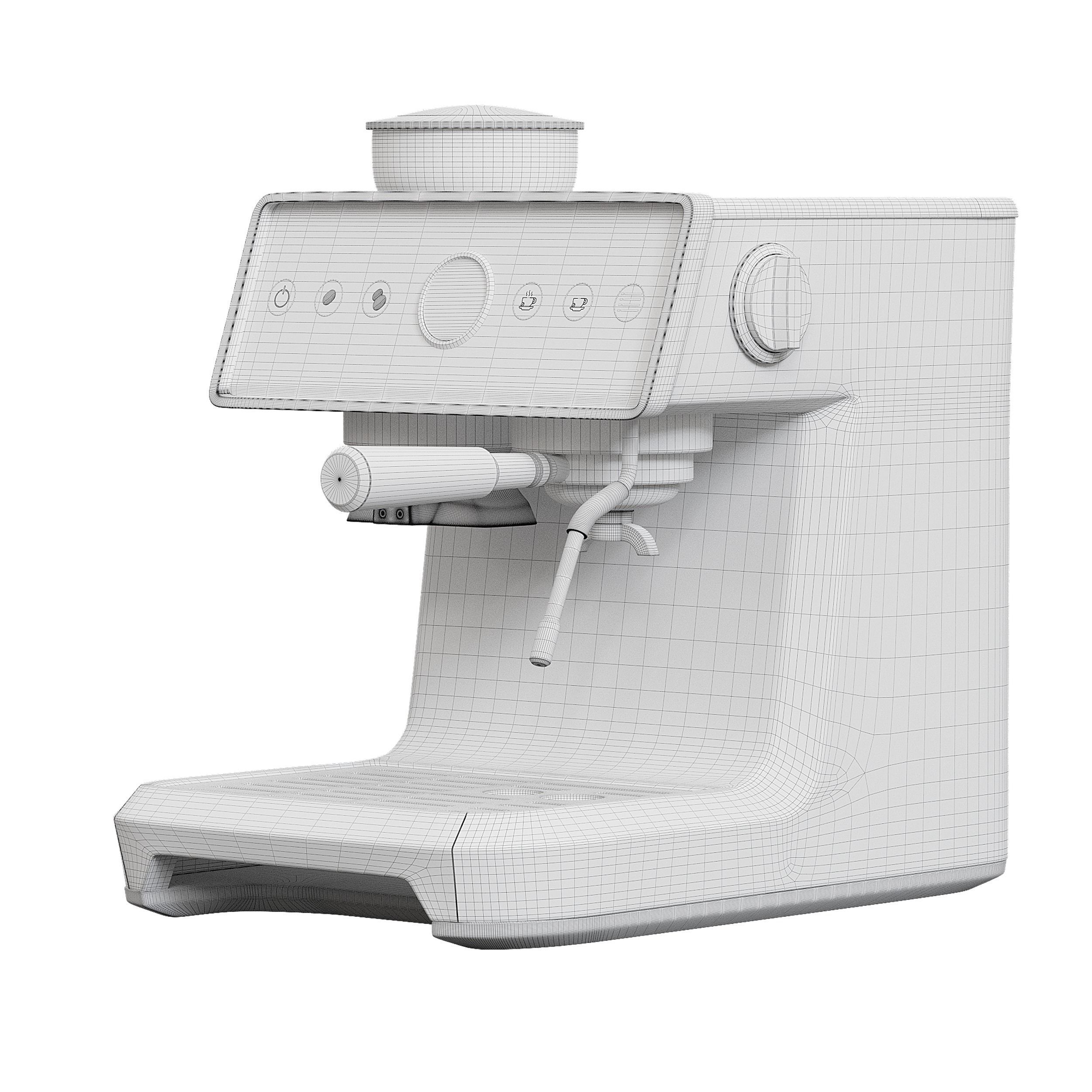 Cappuccino coffee maker 3D model_3