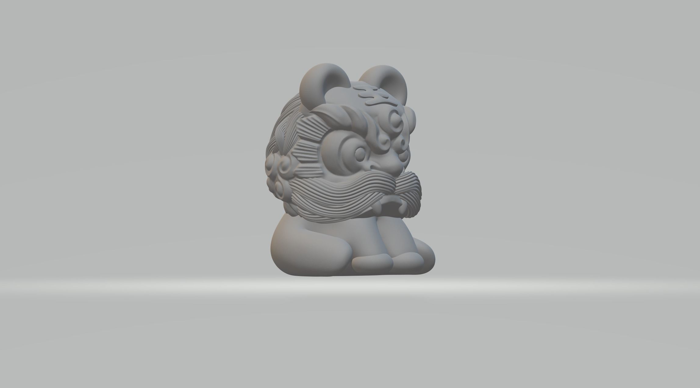Chinese Mythical Creature Qilin 3D print model_3
