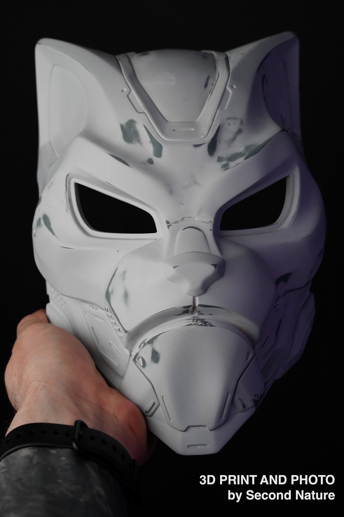 EVO CAT- cosplay sci-fi mask - DIGITAL STL FILE for 3D-PRINTING 3D print model_4