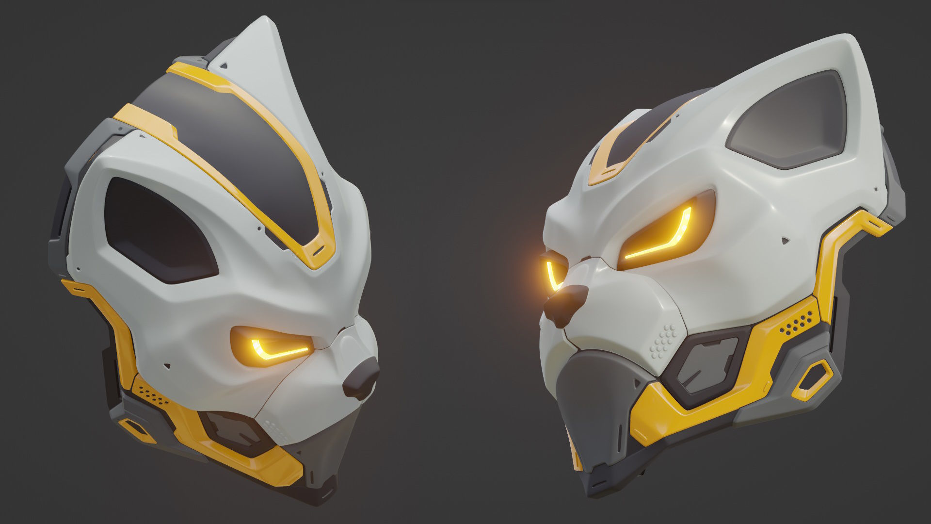 EVO CAT- cosplay sci-fi mask - DIGITAL STL FILE for 3D-PRINTING 3D print model_6