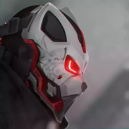 EVO CAT- cosplay sci-fi mask - DIGITAL STL FILE for 3D-PRINTING 3D print model
