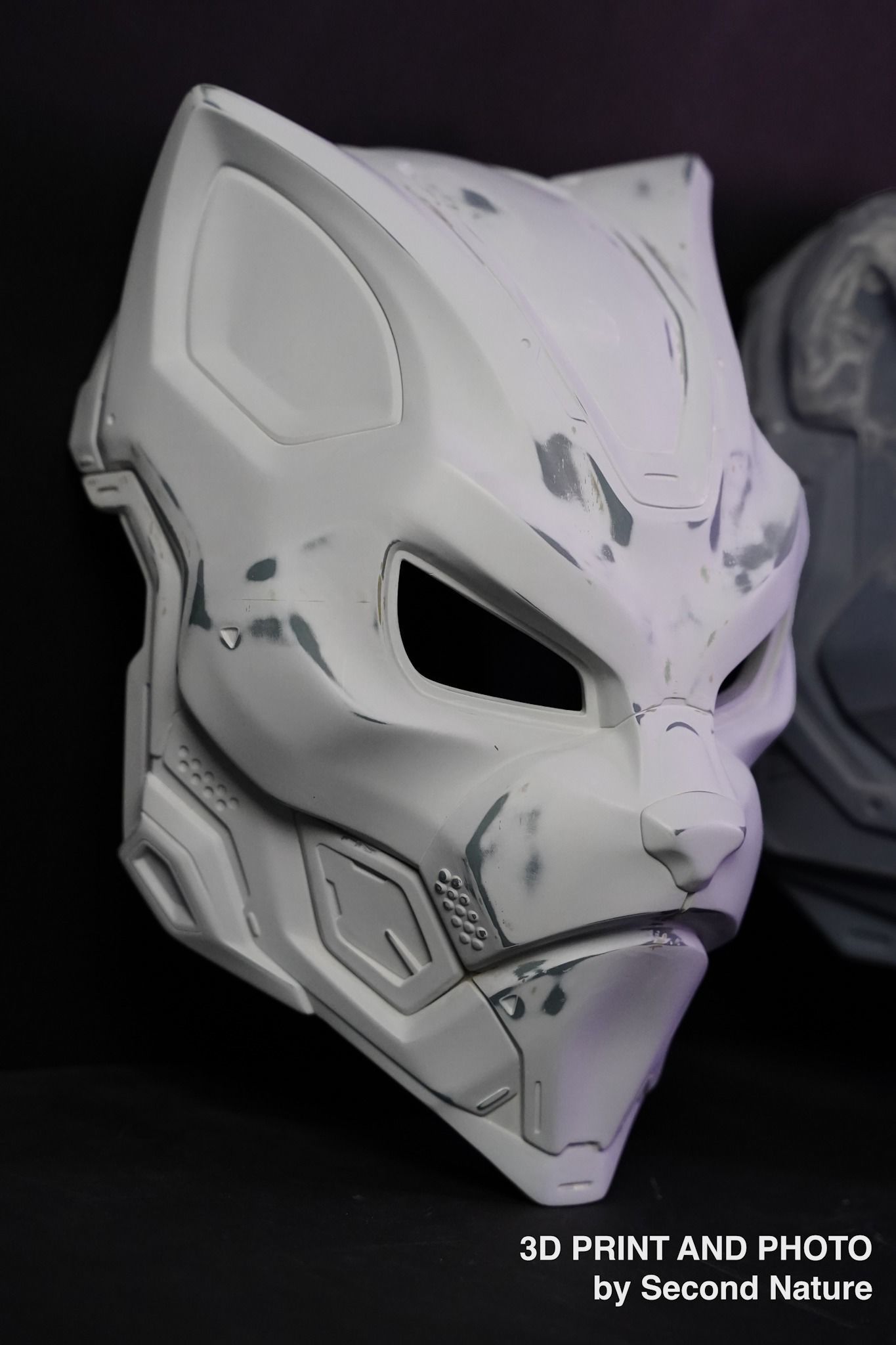 EVO CAT- cosplay sci-fi mask - DIGITAL STL FILE for 3D-PRINTING 3D print model_3
