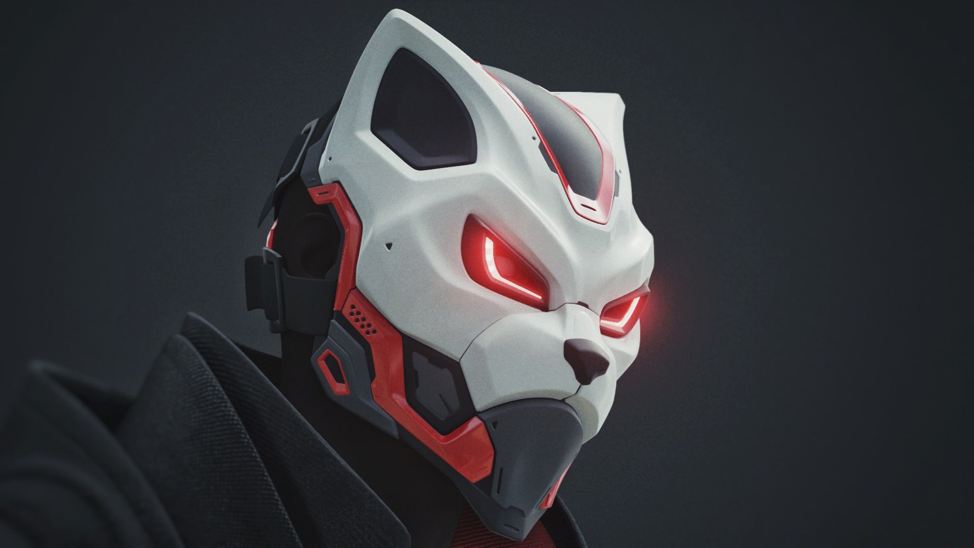 EVO CAT- cosplay sci-fi mask - DIGITAL STL FILE for 3D-PRINTING 3D print model_11
