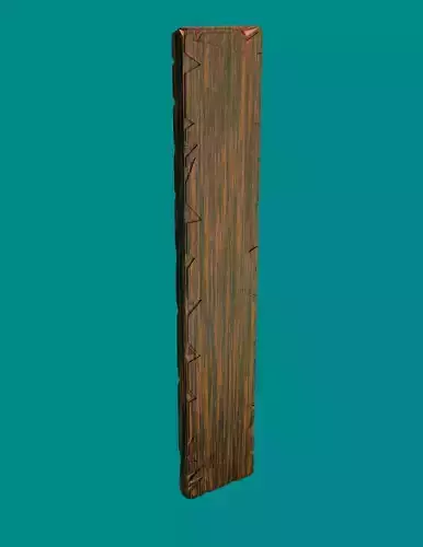 Planks with Procedural materials Free low-poly 3D model