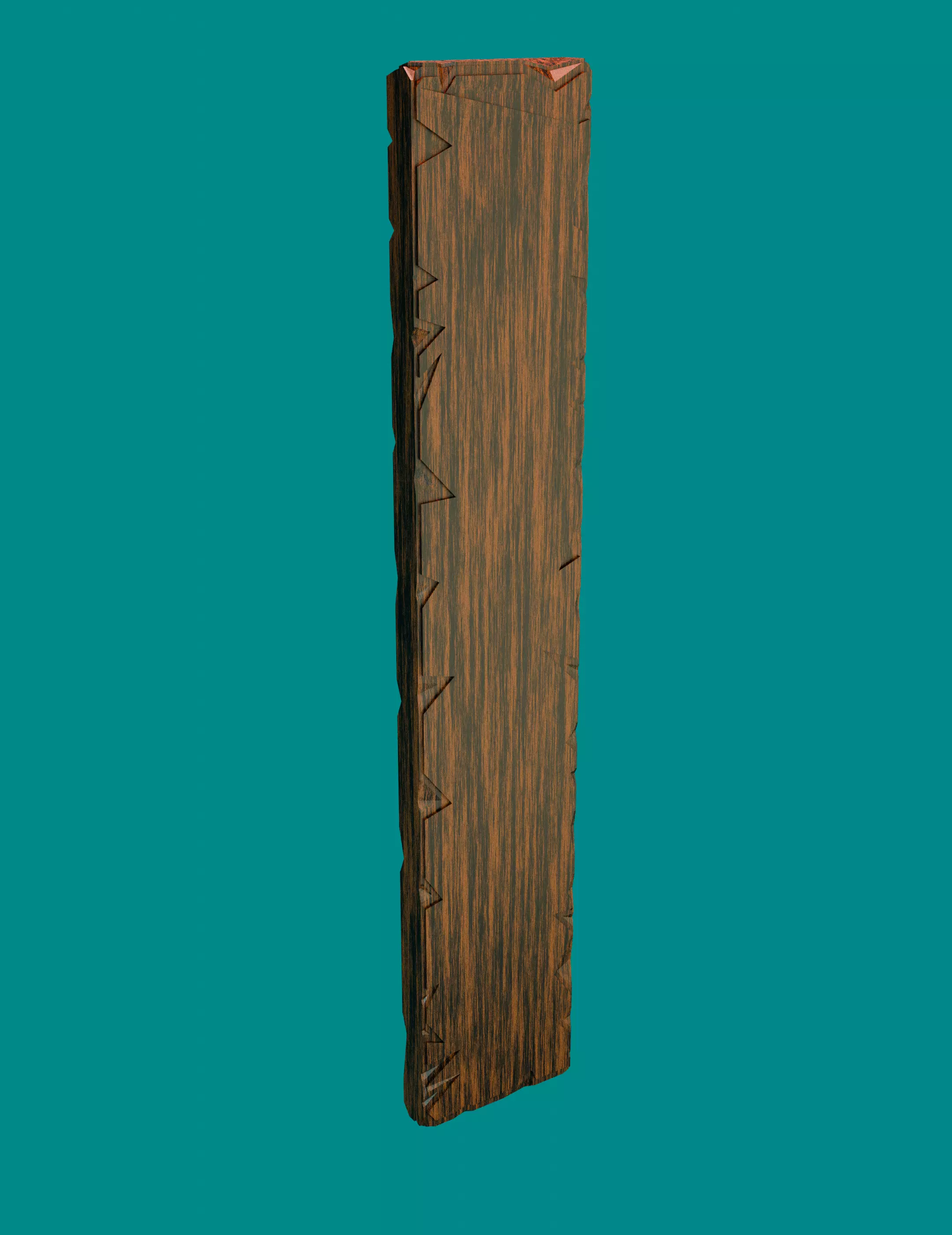 Planks with Procedural materials Free low-poly 3D model