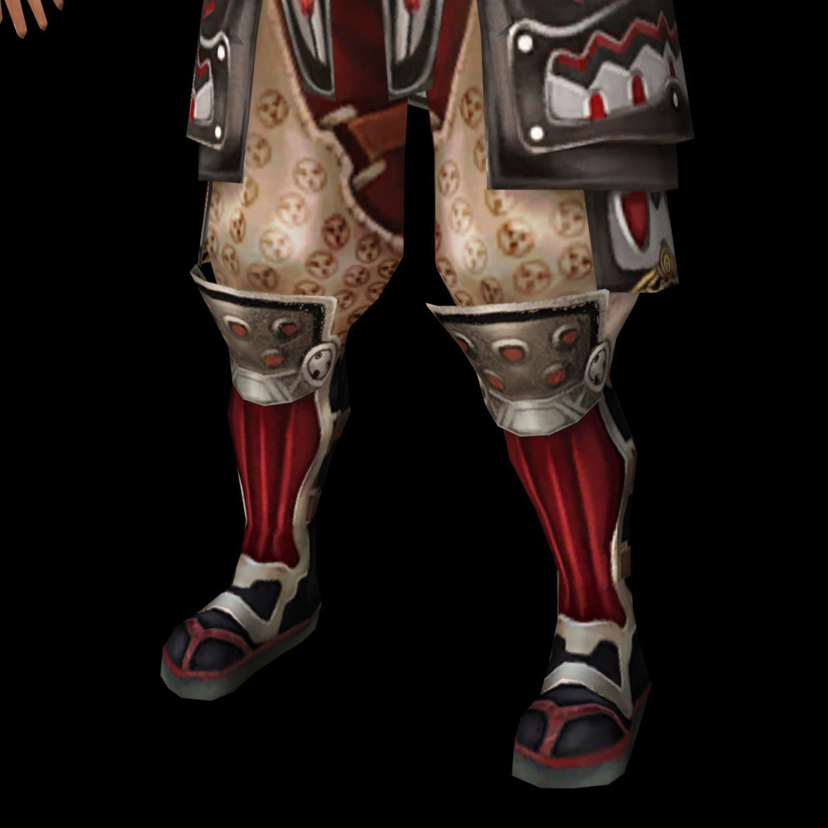 fantasy warrior Low-poly 3D model_3