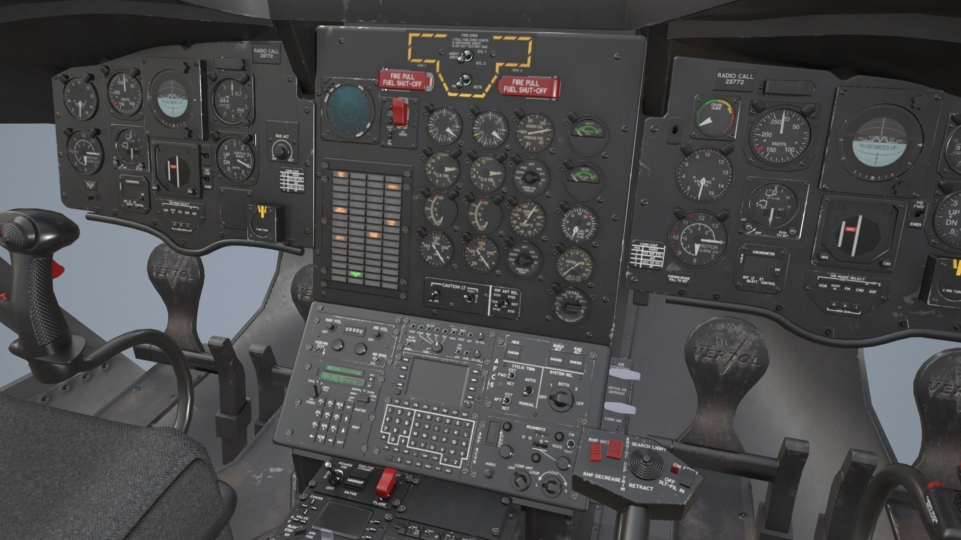  CH-47 Chinook Luftwaffe Static Low-poly 3D model_23