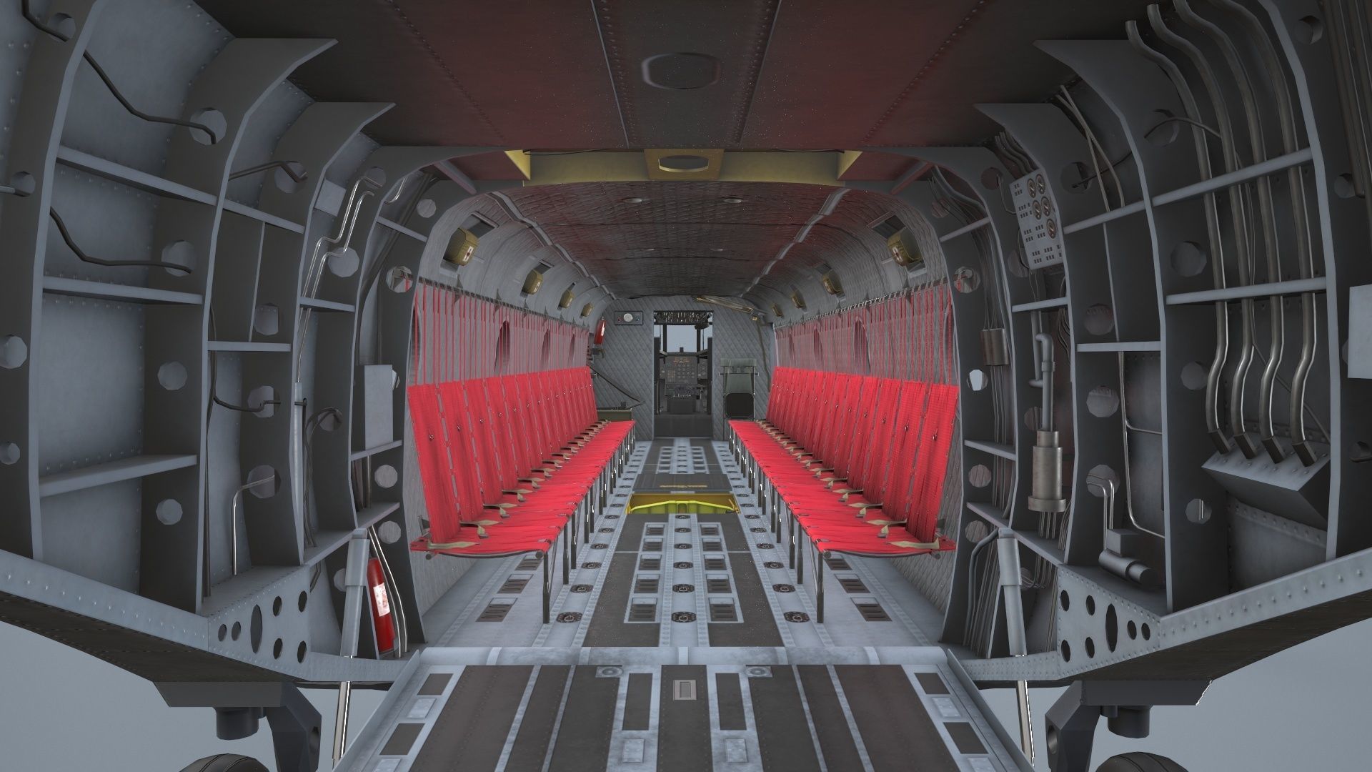  CH-47 Chinook Luftwaffe Static Low-poly 3D model_20