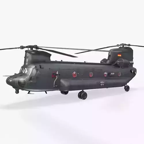 CH-47 Chinook Luftwaffe Static Low-poly 3D model