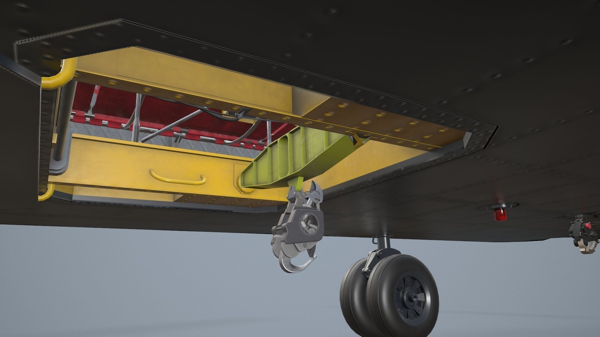  CH-47 Chinook Luftwaffe Static Low-poly 3D model_19