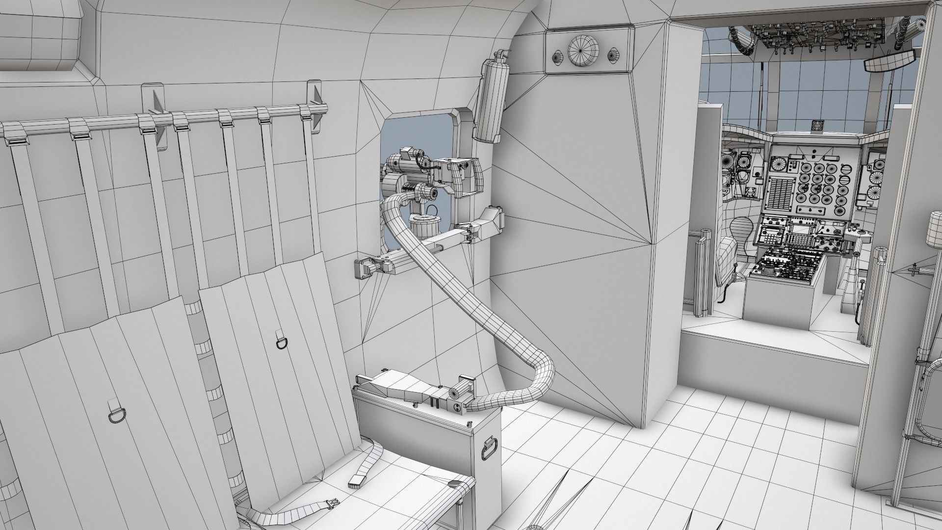  CH-47 Chinook Luftwaffe Static Low-poly 3D model_31