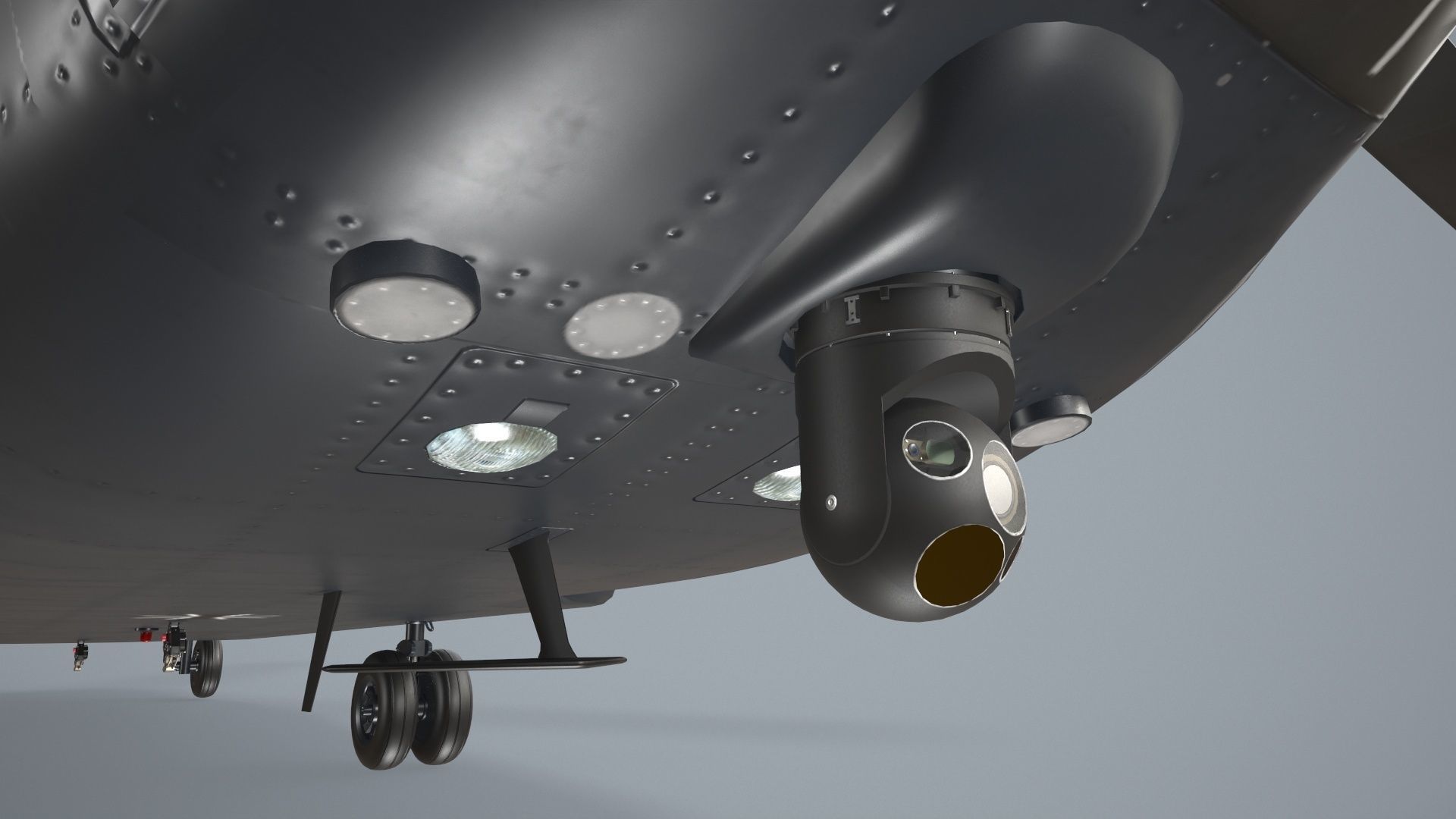  CH-47 Chinook Luftwaffe Static Low-poly 3D model_7