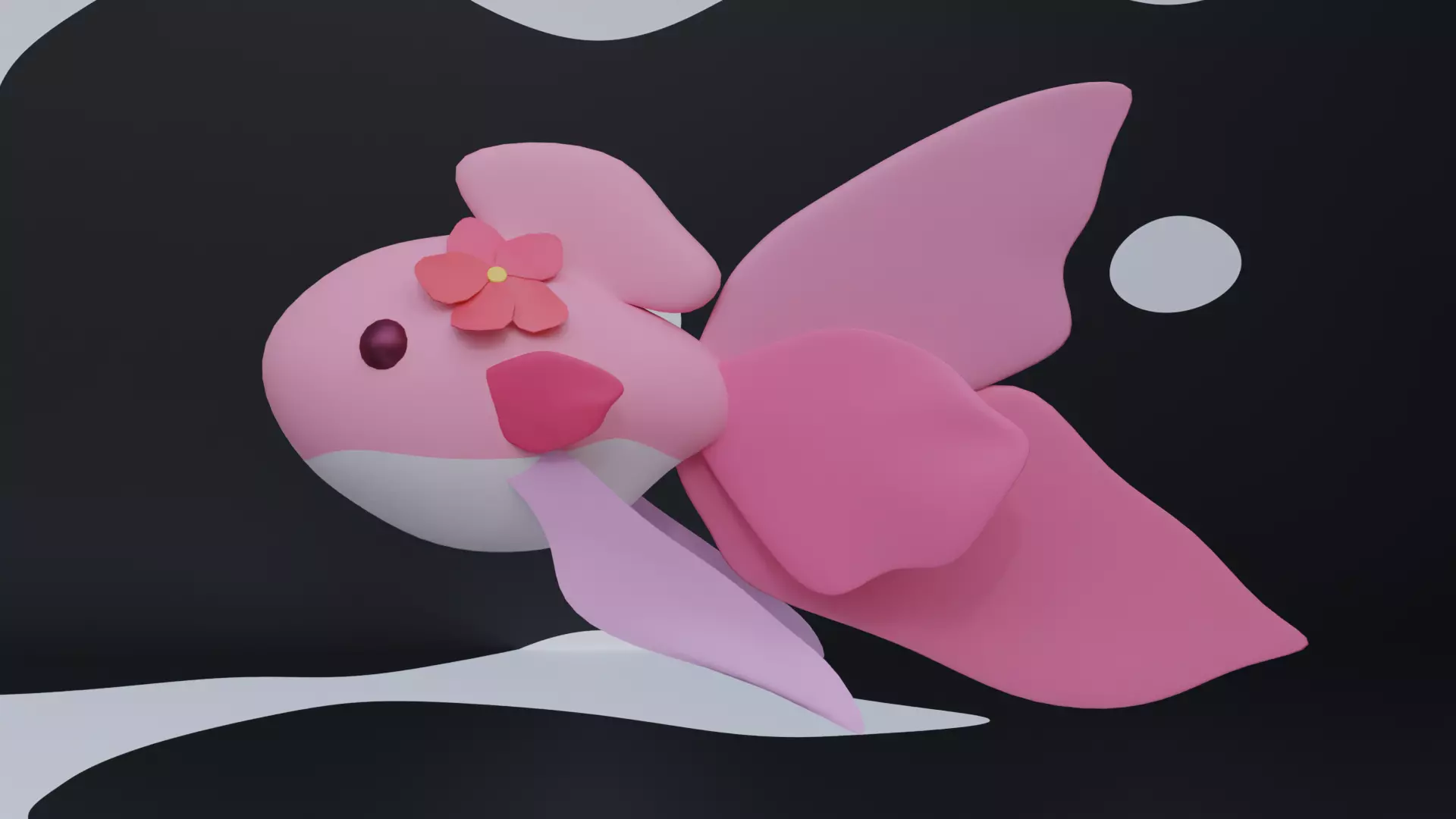 Cutie Fish - Cartoon Low-poly 3D model