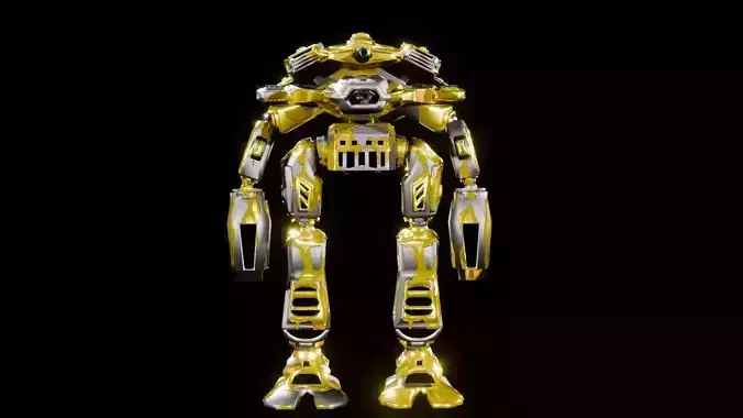 Robot Low-poly 3D model