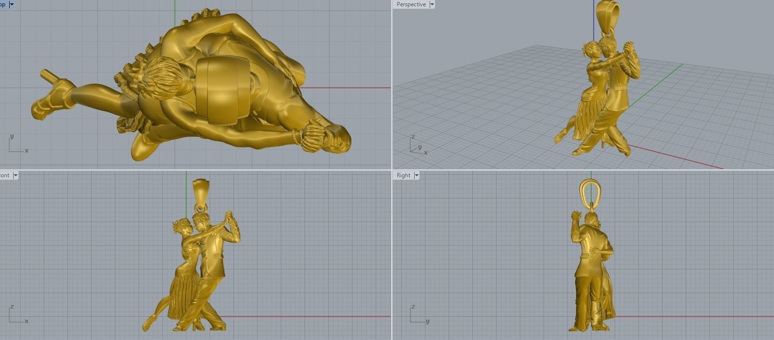 tango pendant 3D print model_10