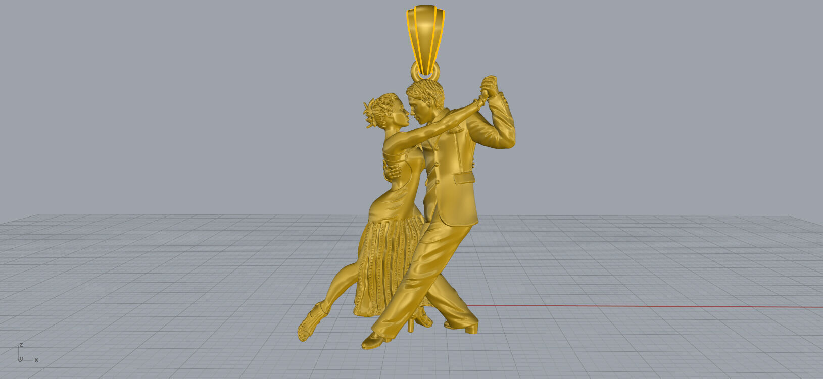 tango pendant 3D print model_12