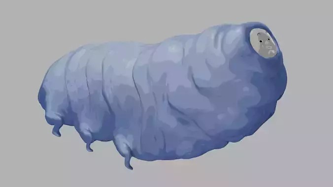  larvae cartoon monster concept