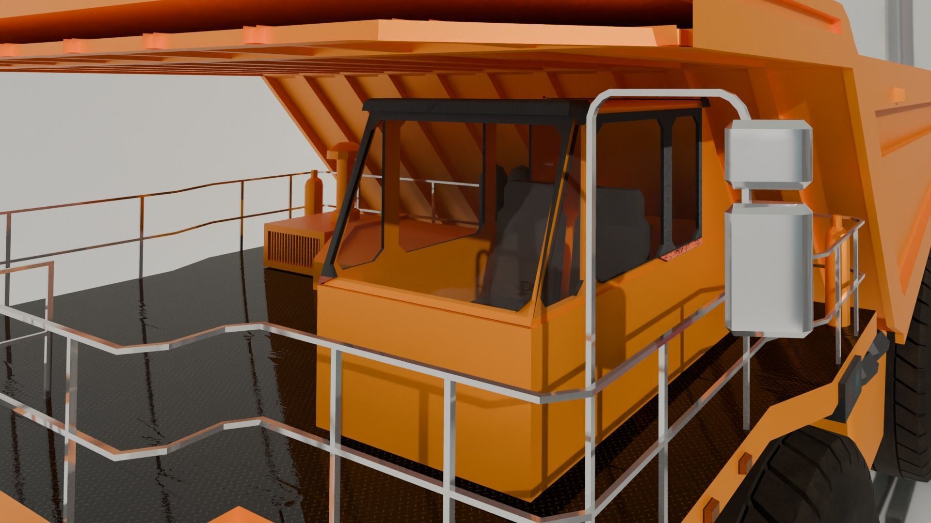 Truck 3d Model Low-poly 3D model_4