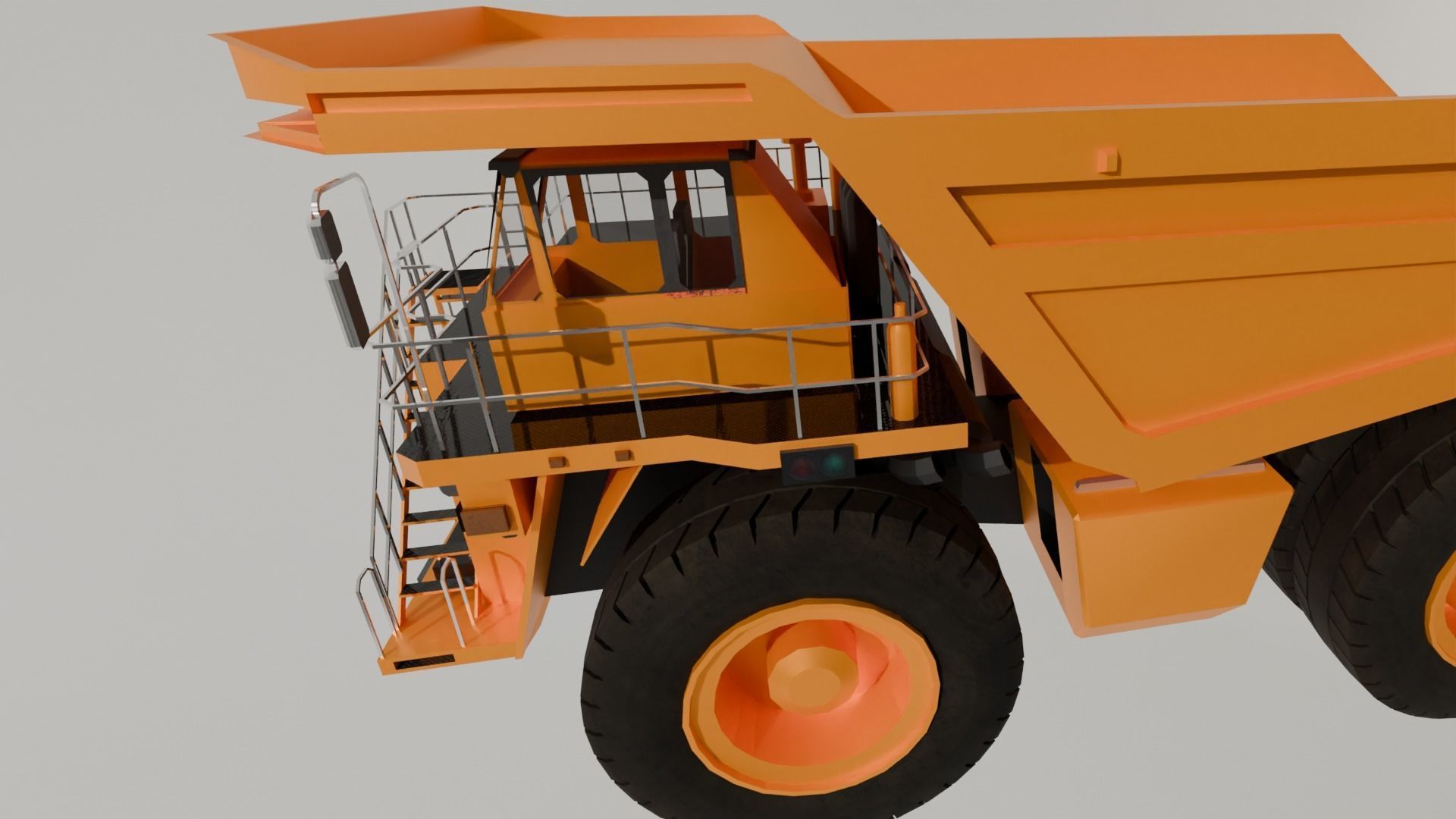 Truck 3d Model Low-poly 3D model_1