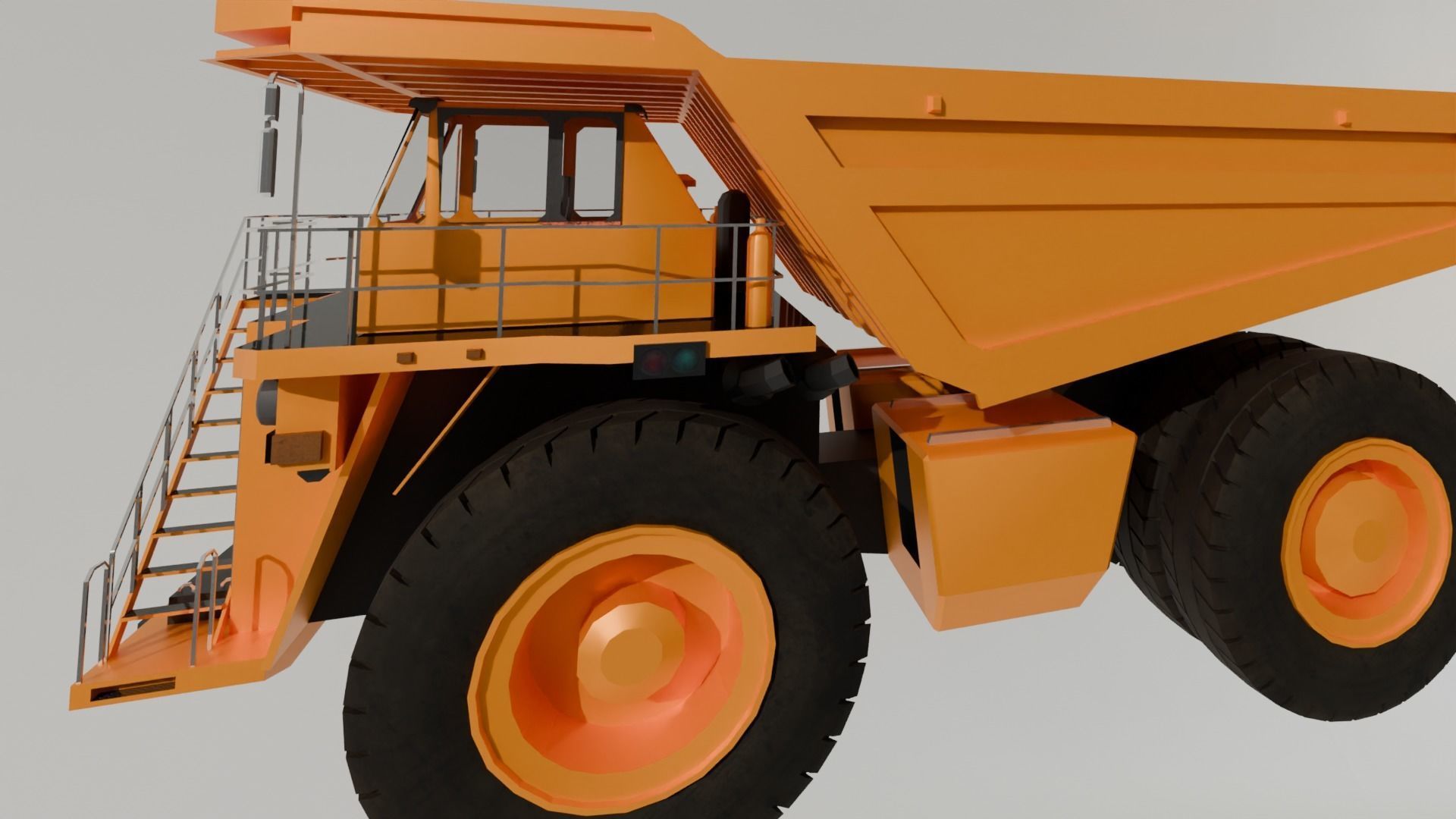 Truck 3d Model Low-poly 3D model_7